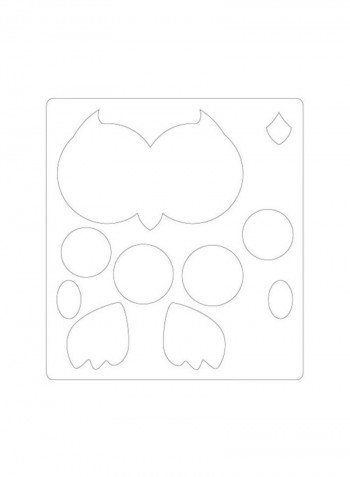 10-Piece Bigz Cup Critter Owl Die Set White/Brown/Black