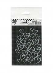 Mask A6-Flight Of Hearts Grey/Black/White