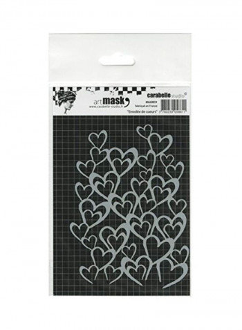 Mask A6-Flight Of Hearts Grey/Black/White