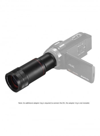 Digital Video Camera Prime Lens Black