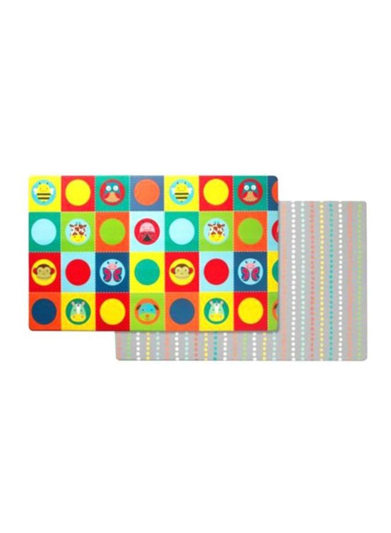 Doubleplay Reversible Playmat Zoo 86x52inch