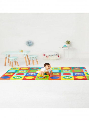 Doubleplay Reversible Playmat Zoo 86x52inch