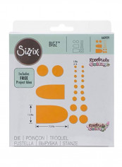 Penny Rug Circles And Tongues Dies Yellow