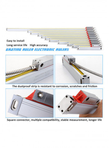 Grating Electronic Milling Machine Linear Scale Multicolor 117.5cm