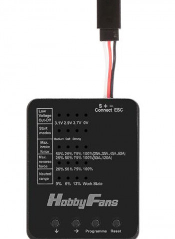 Brushless ESC With BEC Programming Card
