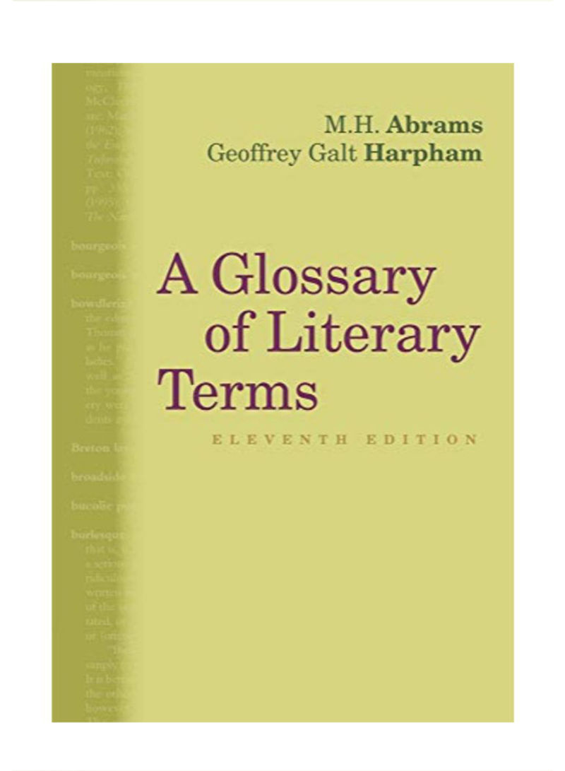 A Glossary Of Literary Terms Paperback 11