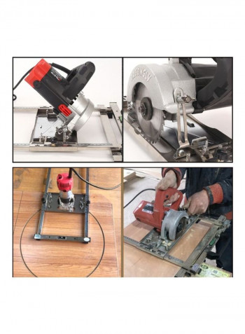 Electric Circular Saw Cutting Board Silver