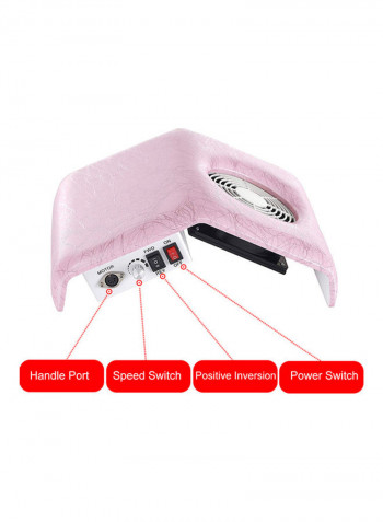 2 In 1 Nail Dust Collector Kit Pink