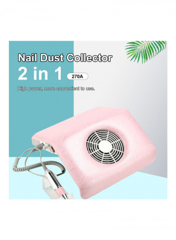 2 In 1 Nail Dust Collector Kit Pink