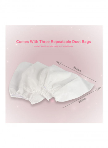 2 In 1 Nail Dust Collector Kit White
