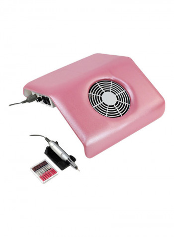2 In 1 Nail Dust Collector Kit Pink
