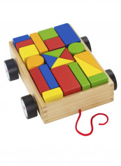 21-Piece Take-Along Building Block Wagon 8.5 x 2.5inch