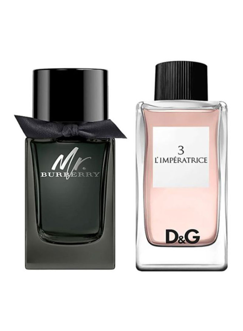 3 L'Imperatrice And Burberry Mr. Burberry Gift Set 3 L'Imperatrice 1x100, Mr. Burberry 1x100ml