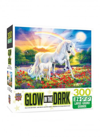 300-Piece Glow In The Dark Bedtime Stories Unicorns Jigsaw Puzzle 31853