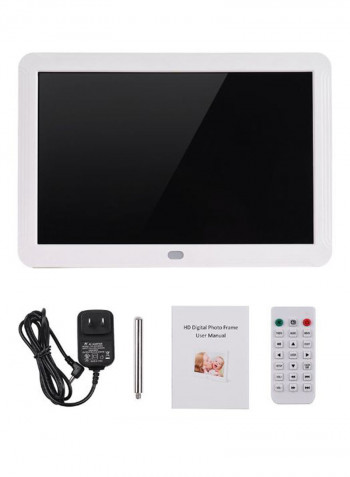 Electronic Led Digital Photo Frame Album Kit 8inch White