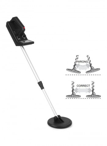 Handheld Metal Detector Black/White 90x16.5x16.5cm
