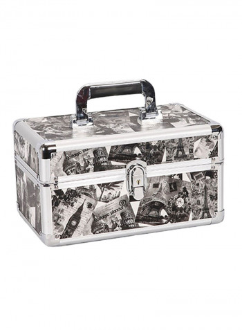 Fashion Large Capacity Cosmetic Bag Grey